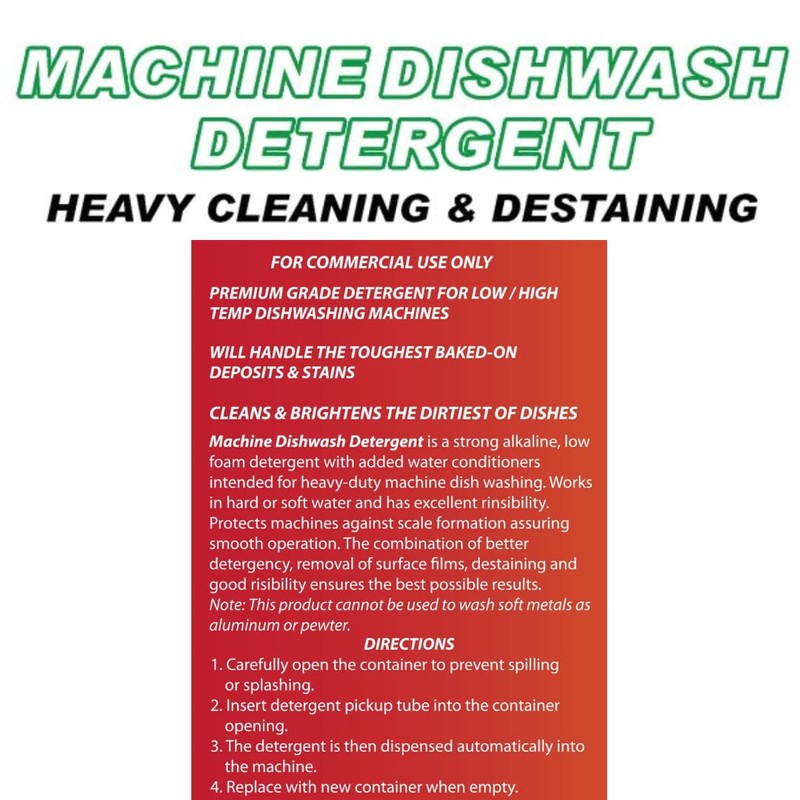 Commercial Industrial Grade Machine Dishwash Detergent - A premium grade