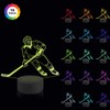 CooPark Ice Hockey Gift, 3D Ice Hockey Night Light for
