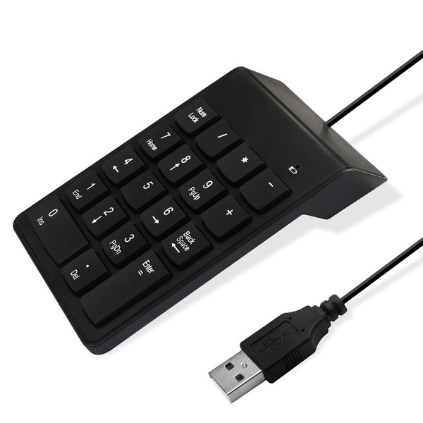 Numeric Keypad for laptop,10 Key Usb Keypad, Numerical Keypad Wired