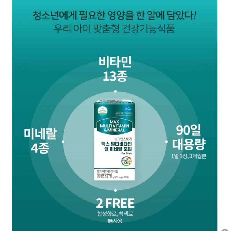 Hyun Heart Mall Youth nutritional supplement, multivitamin, mineral, test taker,