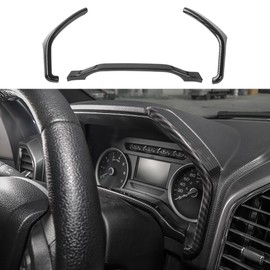 Voodonala Carbon Fiber Grain Dashboard Trim for 2015-2020 Ford F150 F250 F350 Super Duty