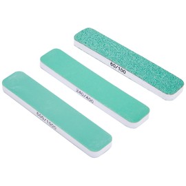 Modelcraft PAB1000 Extra Flexi Slim-Line Sanders x3, Green & White, 1.9 x 0.6 x 9 cm