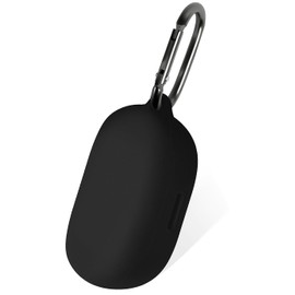 Geiomoo Silicone Case for JBL Endurance Peak 3, JBL Endurance Peak II, Protective Cover with Carabiner (Black)