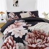 RYNGHIPY Floral Comforter Set King Size Botanical Flowers Leaves Bedding