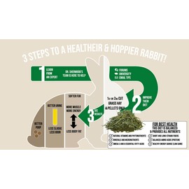 Sherwood Baby Rabbit Food. Hay-Based Pellet. No Wheat, Corn, or Soy for Better Digestion. 20 lbs