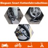 Eseesmart Fingerprint Chain Lock Bicycle Lock Fingerprint with Fingerprint Phone