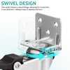 TOYMYTOY L-Shaped Caster 4 Pieces, Load Capacity 132.3 lbs (60
