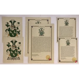 Camus - Last Name History and Coat of Arms from France Print Set (2 Pack)