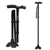 Self Standing Folding Walking Cane Lightweight Walking Stick with LED