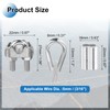 PATIKIL 18Pcs M5 304 Stainless Steel Wire Rope Kit, Wire