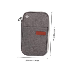 Healvian Multifunctional Waterproof Passport Holder RFID Blocking Travel Document Organizer for Men and Women Portable Card Holder and Credit Card Wallet