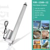 ECO-WORTHY Linear Actuator 12V, 12" 300mm Stroke, IP54 Waterproof Heavy