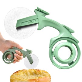 XUZOPIM Pizza Cutter, Bicycle Pizza Cutter, Wheel With Non-Stick Coating Stainless Steel Pizza Cutter Bicycle, Super Sharp Blades, Novelty Gift