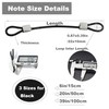 Bytiyar 1/8"(3mm) Wire Diam Stainless Steel Cable Eyelets Loops Short