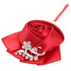 4Pcs Exquisite Ribbon Wedding Corsage Brooch Bridesmaid Artificial Chest Flower