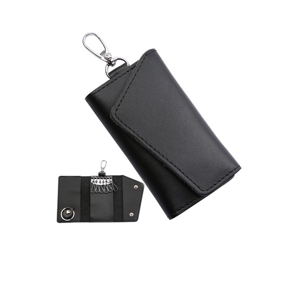 Key Case, Genuine Leather, 6 Layers, Trifold Card Key Case,