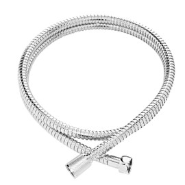 ADOB Double Lock Stainless Steel Shower Hose, 2,00 m, 2 Way Brass Chrome Connection