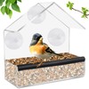 Fizdoqg Window Bird Feeder Outdoor Window Bird Feeders Clear feeders