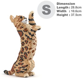 JEKCA Bengal Cat 4-in-1 Pack 01S-M01 | Cat Plastic Building Blocks | Age 14+