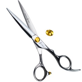 FBO 6.5” Tijeras para el cabello profesionales de alta gama, cuchillas ultra afiladas para un corte preciso, tijeras de peluquero, hechas de acero inoxidable JP440C, pulido manual, peluquería de salón