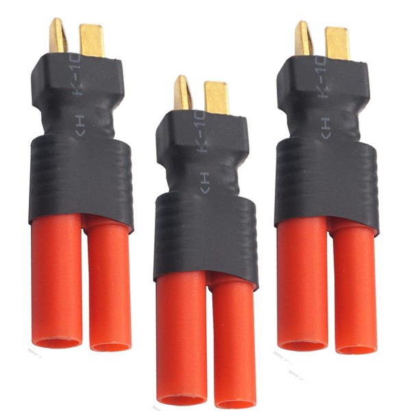 3Pack ShareGoo RC Deans T Plug Male to HXT 4.0mm Female Plug HXT Adapter for RC Car FPV Boat LiPo NiHM Battery Charger ESC