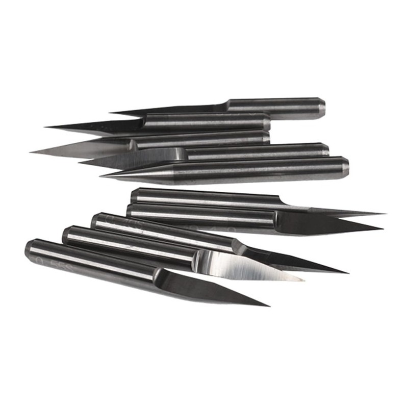 Veda 20 Degree 0.1mm Silver Carbide Cutter Round Bottom PCB