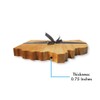 Maple Wood Cutting Board State Shaped (Ohio)