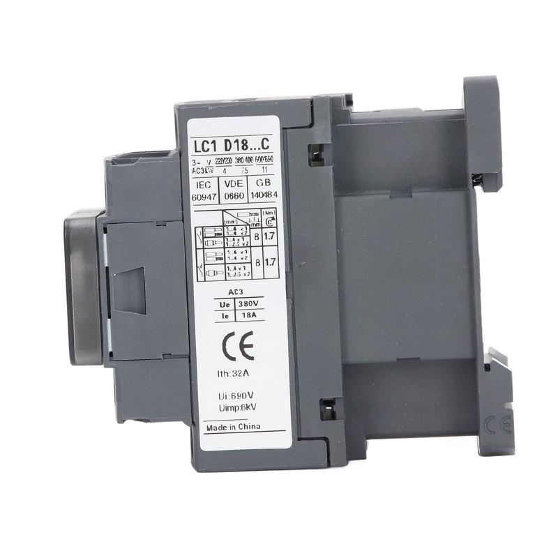 LC1D18 AC Contactor 380V Rated Voltage Industrial Electric AC Contactor
