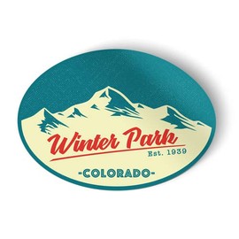 Squiddy Winter Park Colorado - Vinyl Sticker Decal for Phone, Laptop, Water Bottle (3" Tall)