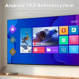 Android TV Box 4GB RAM 64GB ROM, TV Box Android 2025 6K Smart TV Box Quad-Core CPU with 2.4G/5G Dual WiFi 4K 6K 3D H.265 HDR10 Bluetooth Smart Box for TV