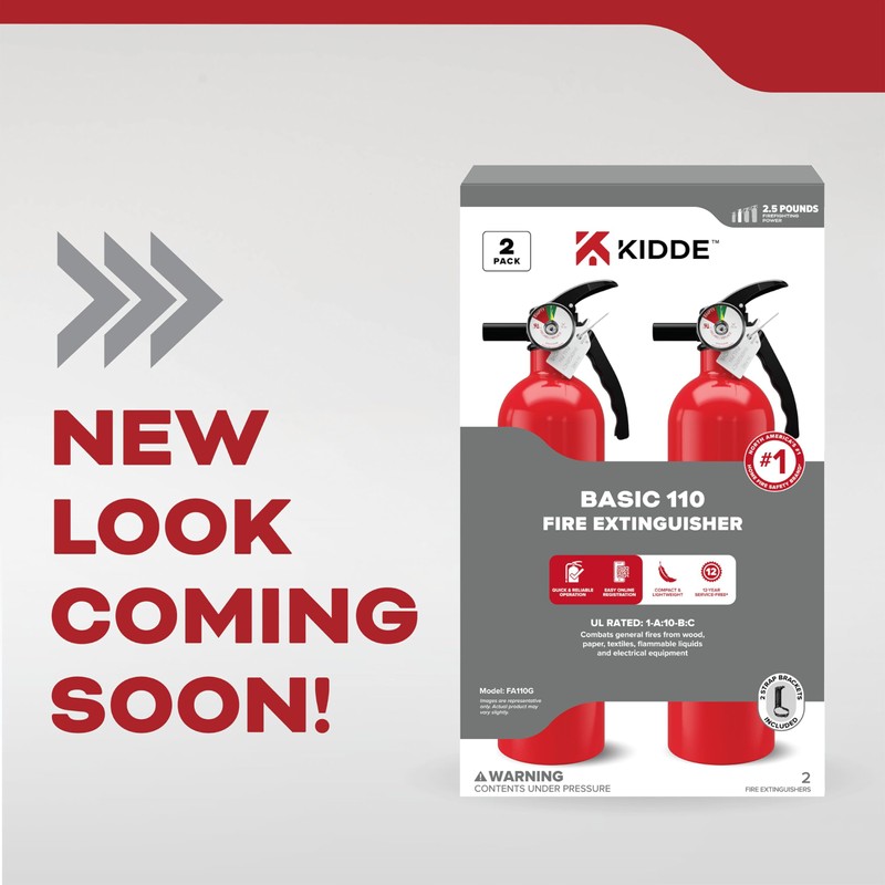 Kidde Multi Purpose Fire Extinguisher for Home, Office, Dorm, Residential,