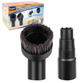 KEEPOW Vacuum Brush Attachment With Universal Connector for Shark Navigator Lift-Away ADV Upright Vacuum LA301, Fit for 25mm/1", 32mm/1-1/4", 35mm/1-3/8" Hose, 25mm Horse Hair Vacuum Attachment,2 Pack