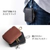 Sanwa Direct 200-CAR074BR Genuine Leather Key Case, Smart Key, Card