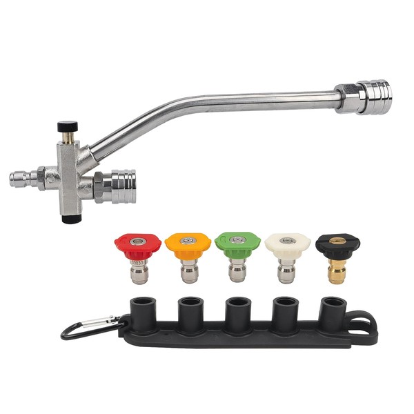 Foam Cannon Dual-Connector Accessory, Pressure Washer Double Tip Attachment for