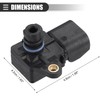 X AUTOHAUX MAP Manifold Air Pressure Sensor, Manifold Absolute Pressure
