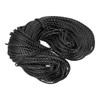 sourcing map Twisted Mason Line Nylon Twine String Cord Black