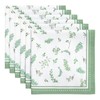 Arquiel Napkins Eucalyptus Leaves, Set of 6, Fabric Napkins, 100%