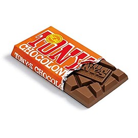 Tony's Chocolonely Caramel Sea Salt Milk Chocolate Bar, 6 oz., 4-Pack