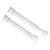 KXLife 2 Pack Smallest Spring Tension Curtain Rod for Narrow