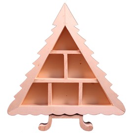 Creative Hobbies 10 Inch Tall Wooden Christmas Tree Shadow Box - Ready to Paint Wood - Great for Advent