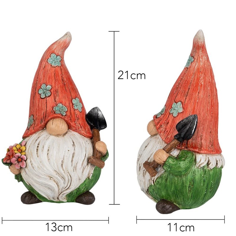 Ideen mit Herz Decorative Figurine Gnome with Shovel | Garden