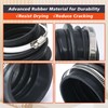 Mhrxusd 17881-AA020 17882-AA020 2Pcs 3.3L Engine Air Intake Hose with