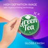 1 x Round Coaster - Green Tea Healthy Organic Tea