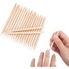 100 Pieces Orange Wood Sticks Nail Art Cuticle Stick for
