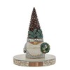 Enesco Jim Shore Heartwood Creek White Woodland Gnome Pinecone Hat
