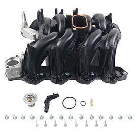 615-188 Upper Intake Manifold with Gaskets Compatible with 2000-2003 E150 E250 E350 E450 Van V8 5.4L,Compatible with Excursion Expedition,F150 Truck, F250/F350 Super Duty Truck 2L1Z-9424-AA GELUOXI