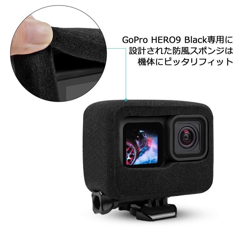 Taisioner for GoPro Hero 12, 11, 10, 9, Windproof Cover,