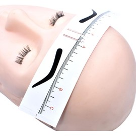 10 piezas Regla de cejas Microblading Semi permanente Tatuaje de cejas Regla de posición Guía Medida de maquillaje Plantilla Herramienta de modelado Herramienta de medición permanente Ayuda para dar