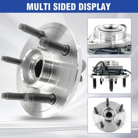 Aspligo 515073 Front Wheel Bearing Hub Assembly 5 Lug Compatible with Dodge Ram 1500 2002 2003 2004 2005, w/ABS, 2 Pack