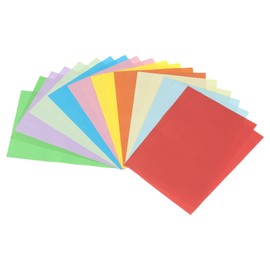 sourcing map 100PCS 10 Assorted Color Cardstock, 8" x 6" Origami Cardstock Paper Sheets for Printing, DIY Drawing, Art Crafts Supplies